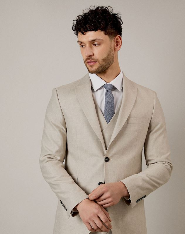 v2_Burton Pale Grey Textured Slim Fit Suit Jacket.jpg